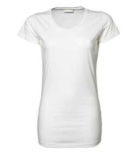 Dámské triko (Tee Jays Womens Fashion Stretch Tee Extra Lenght) > bílá > M