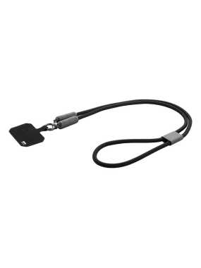 60W kabel na mobilní telefon RPET s poutkem > černá