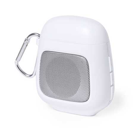 Bluetooth reproduktor se sluchátky > bílá