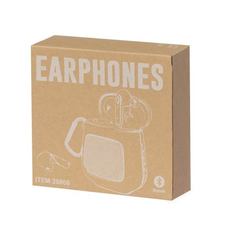 Bluetooth reproduktor se sluchátky > bílá
