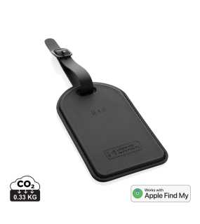 Visačka na zavazadla s nabíjecím lokátorem z RCS polyesteru > černá