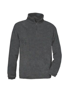 Unisex fleece mikina (B&C HIGHLANDER +)>šedá (charcoal)>XS
