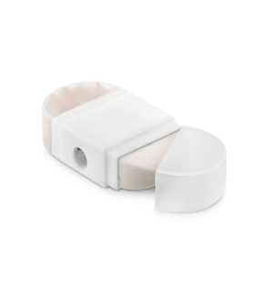 Ořezávátko s gumou> bílá