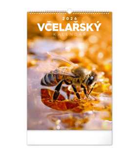Nástěnný Včelařský kalendář 2026, 33 x 46 cm 