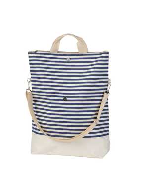 Plážová taška> modrá / béžová