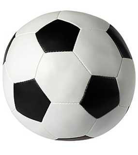 Měkký fotbalový míč (MBW Vinyl soccer ball) > bílá/černá > O 18,0 cm