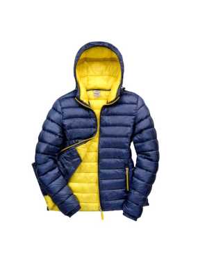 Dámská bunda (RESULT Womens Snow Bird Hooded Jacket)>modrá (navy) / žlutá>XS