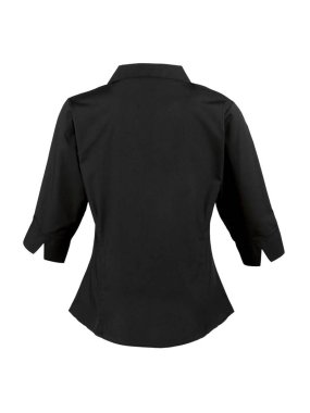 Dámská košile (PREMIER LADIES '3 SLEEVE poplin Blouse)>černá>4XL