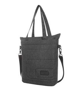 Nákupní taška (Halfar FRAME) > černá/šedá (sprinkle)