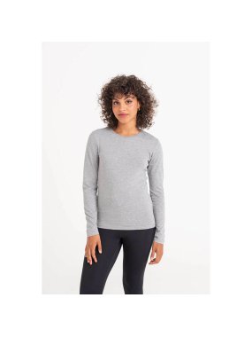 Dámské triko (Just Ts LONG SLEEVE GIRLIE TRI-BLEND T) > bílá (solid) > XS