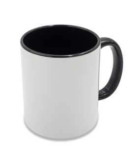 Keramický hrnek na sublimaci 330 ml > černá