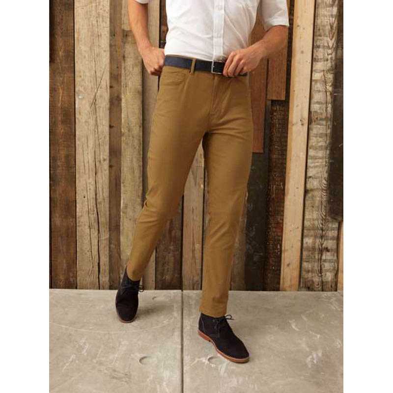 Pánské kalhoty (Premier MEN'S PERFORMANCE CHINO JEANS) > hnědá (camel) > 3XL
