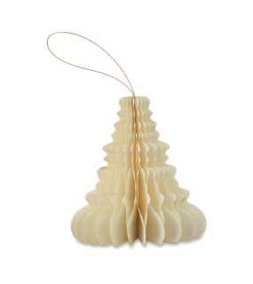 Papírová ozdoba na stromek > béžová