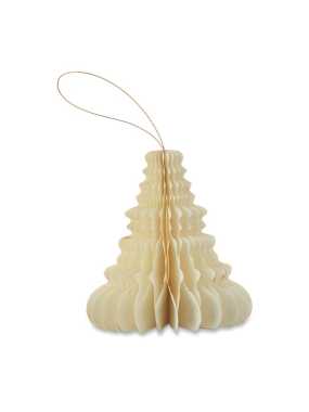 Papírová ozdoba na stromek > béžová