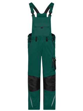Pánské kalhoty (JN Workwear Pants with Bib STRONG)>zelená (dark) / černá>106