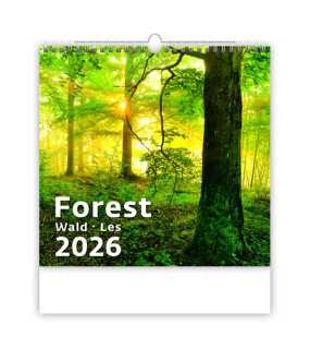 Nástěnný kalendář (Les 2026) - 30 x 37 cm