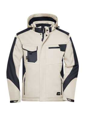 Pánská bunda (JN Craftsmen Softshell Jacket)>hnědá (stone) / černá>L