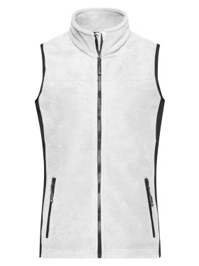 Dámská pracovní vesta(JN Ladies Workwear Fleece Vest)>bílá / šedá (carbon)>M