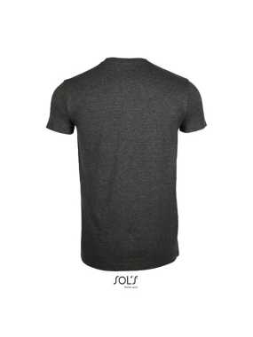 Pánské triko (MENS ROUND COLLAR CLOSE FITTING T-SHIRT)>šedá (charcoal melange)>S