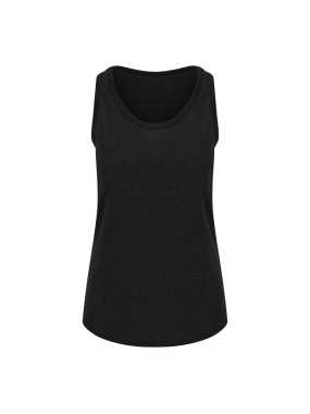 Dámské tílko (Just Ts GIRLIE TRI-BLEND VEST) > černá (heather) > XL