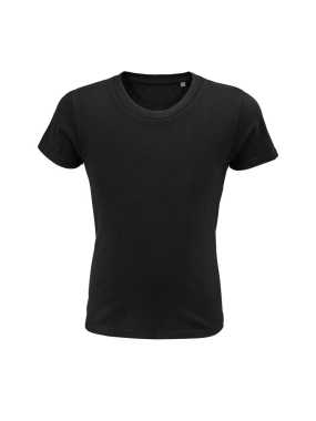 Dětské triko (SOL'S PIONEER - KIDS' ROUND-NECK FITTED JERSEY T-SHIRT) > černá (deep) > 12A