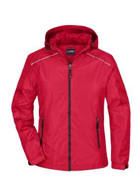 Dámská bunda (JN Ladies Rain Jacket)>červená / černá>M