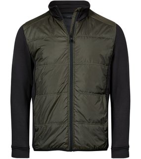 Unisex bunda (Tee Jays Hybrid-Stretch Jacket) > zelená (deep) / černá > 2XL