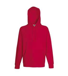 Pánská mikina (Fruit of the Loom-LW HOODED SWEAT)>červená>M