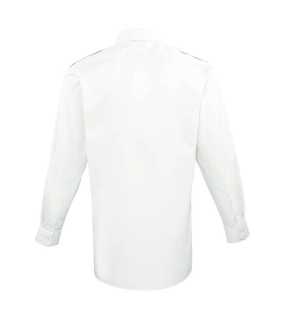 Pánská košile (PREMIER MEN'S LONG SLEEVE PILOT SHIRT)>bílá>S