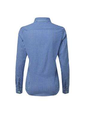 Dámská košile (Premier 'MAXTON' CHECK WOMEN'S LONG SLEEVE SHIRT) > modrá (navy) / bílá > S