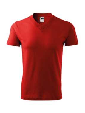 Unisex tričko (MALFINI V-neck 160)> červená> 3XL