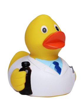 Kačenka do vany (MBW Squeaky duck pharmacist) > vícebarevná