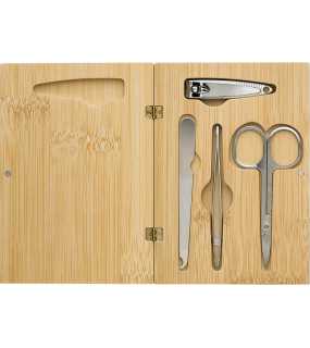 Bambusový manikúrový set > hnědá