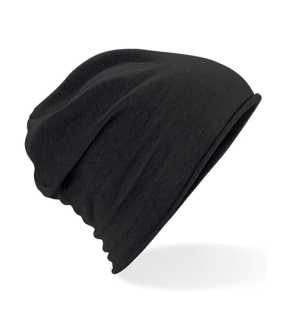 Unisex čepice (Beechfield Jersey Beanie) > černá