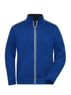 Pánská mikina(JN Mens Workwear Fleece Jacket SOLID)>modrá(dark royal)/modrá(navy)>5XL