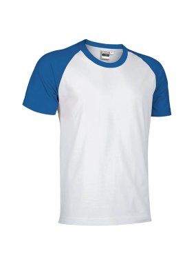 Unisex tričko (CAIMAN) > bílá / modrá (royal) > 2XL