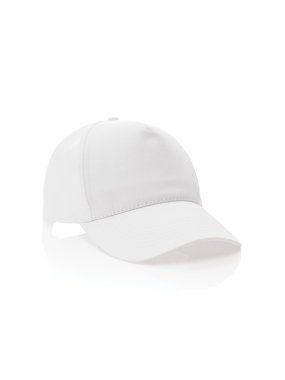 5 dílná kšiltovka Impact ze 190g recyklované bavlny AWARE™  > bílá