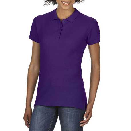 Dámská polokošile (Gildan COTTON LADIES DOUBLE PIQUÉ POLO)>fialová>M