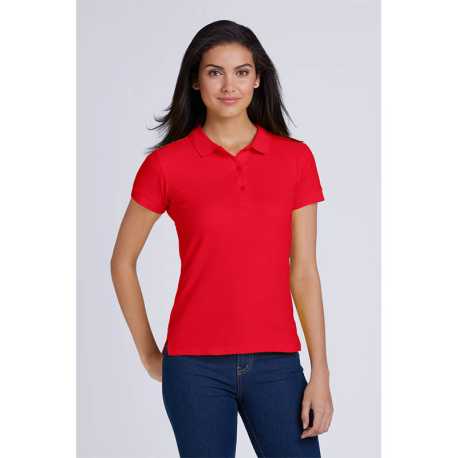 Dámská polokošile (Gildan COTTON LADIES DOUBLE PIQUÉ POLO)>zelená (kiwi)>S