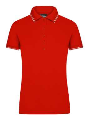 Dámská polokošile (JN Ladies' Polo)>červená (tomato) / bílá>XL