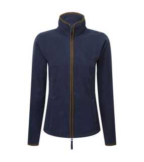 Dámská bunda (Premier WOMEN'S 'ARTISAN' FLEECE JACKET) > modrá (navy) / hnědá > L