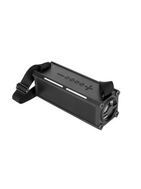 16W přenosný reproduktor s 6h výdrží baterie v ABS > černá