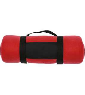 Fleece deka> červená (160 x 125 cm)