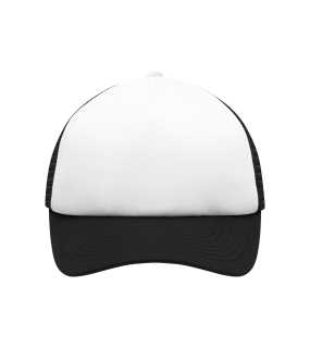 5 panelová kšiltovka (MB 5 Panel Polyester Mesh Cap for Kids)>bílá / černá