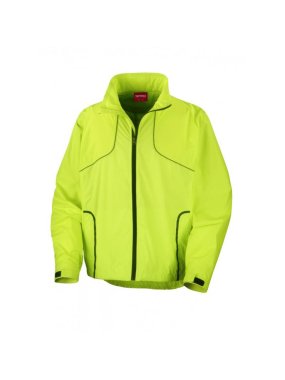 Unisex bunda (SPIRO UNISEX CROSSLITE TRAIL AND TRACK JACKET)>bílá (neonlime)>XL