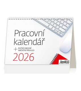 Stolní kalendář Pracovní kalendář 2026, 21,1 x 14,8 cm