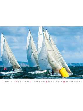 Nástěnný kalendář (Sailing 2026) - 45 x 38,5 cm