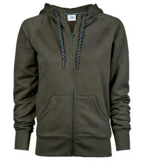 Dámská mikina (Tee Jays Womens Fashion Full Zip Hood) > zelená (deep) > 2XL