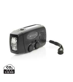 Nouzové rádio RescueWave RCS z recyklovaného plastu > černá