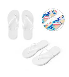 Žabky na sublimaci L/XL > bílá